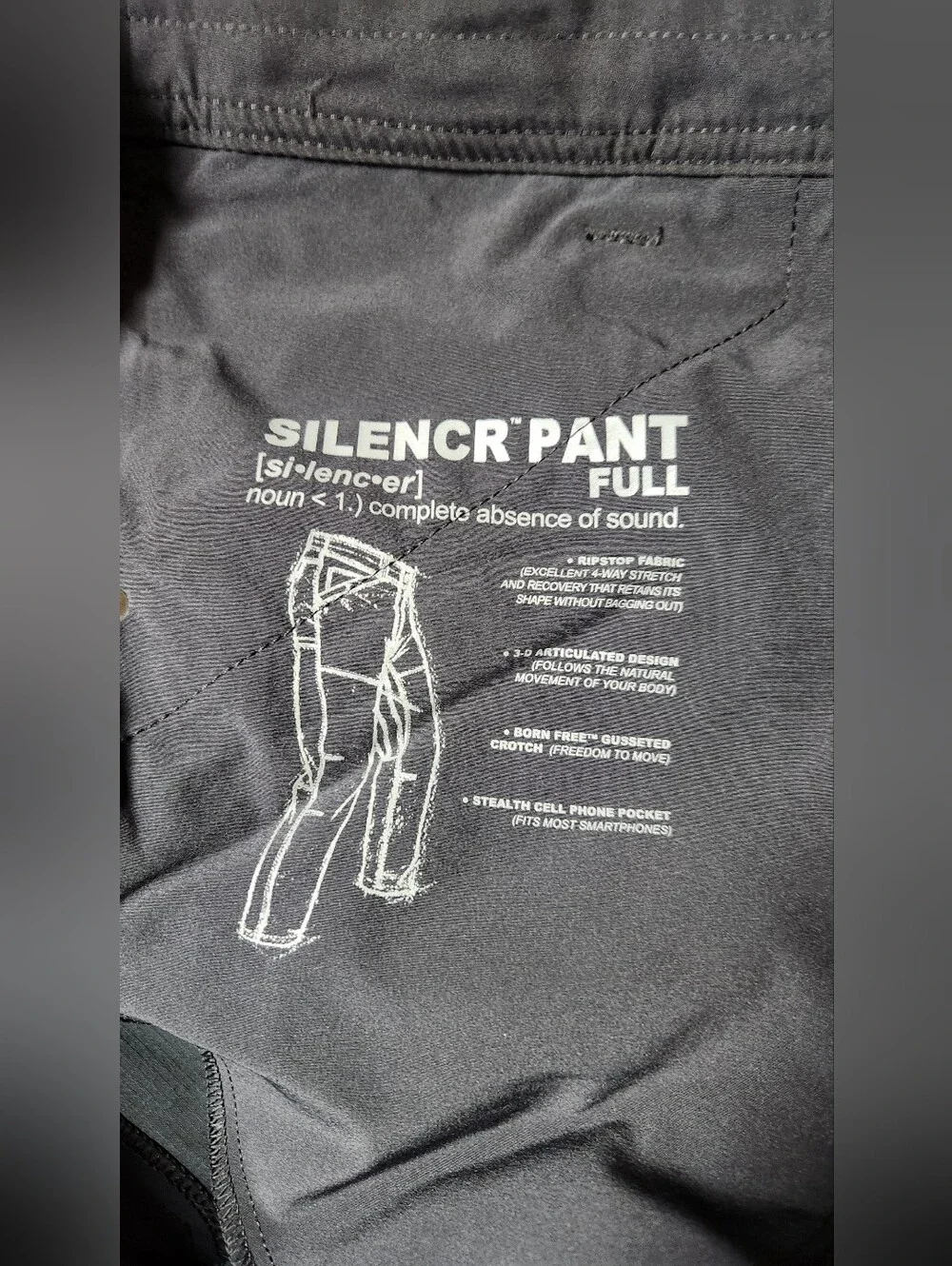 KUHL Silencr Pants Raven Black Mens 36x34 NWT